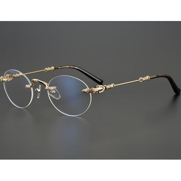 fashion sunglasses frames luxury design retro-vintage round rimless frame ultralight titanium plano eyeglasses52-25-140 prescription, Black
fashion sunglasses frames luxury design retro-vintage round rimless frame ultralight titanium plano eyeglasses52-25-140 prescription, Black