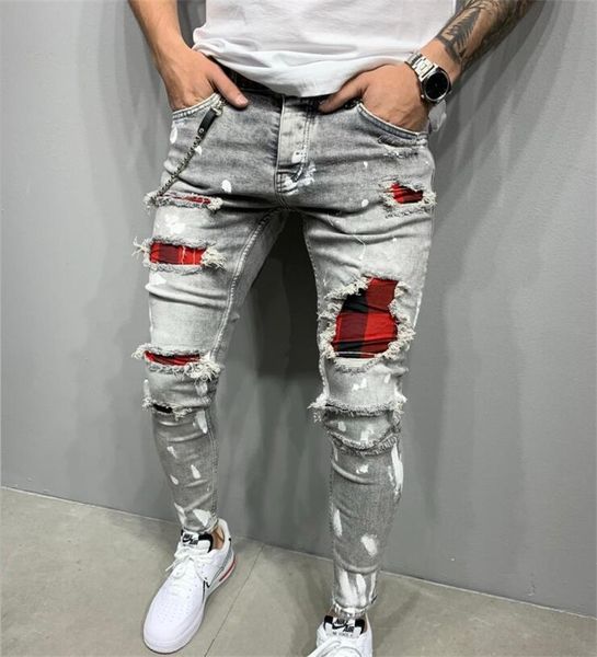 new men jeans slim-fit ripped pants new men's painted jeans plaid patch beggar pants jumbo casual men's jeans s-3xl, Black
new men jeans slim-fit ripped pants new men's painted jeans plaid patch beggar pants jumbo casual men's jeans s-3xl, Black