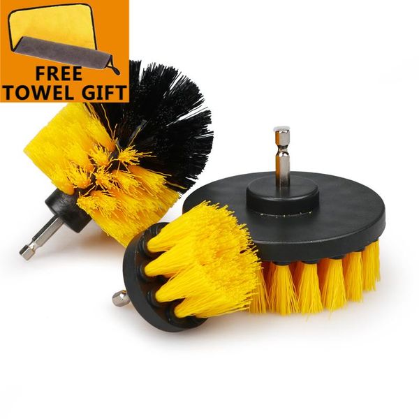 3pcs/set 2/3.5/4'' electric scrubber brush drill kit plastic round cleaning for carpet glass car tires nylon brushes air freshener
3pcs/set 2/3.5/4'' electric scrubber brush drill kit plastic round cleaning for carpet glass car tires nylon brushes air freshener