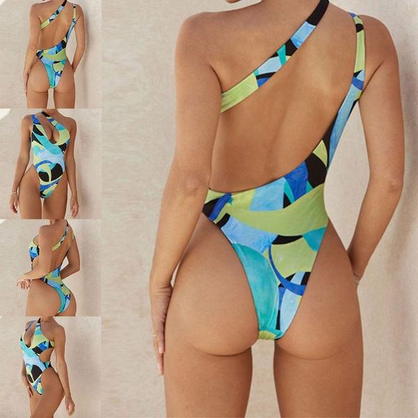 women one-piece bikini swimsuit hollow out one shoulder backless monokini irregular print brazilian bathing suit two-piece suits
women one-piece bikini swimsuit hollow out one shoulder backless monokini irregular print brazilian bathing suit two-piece suits