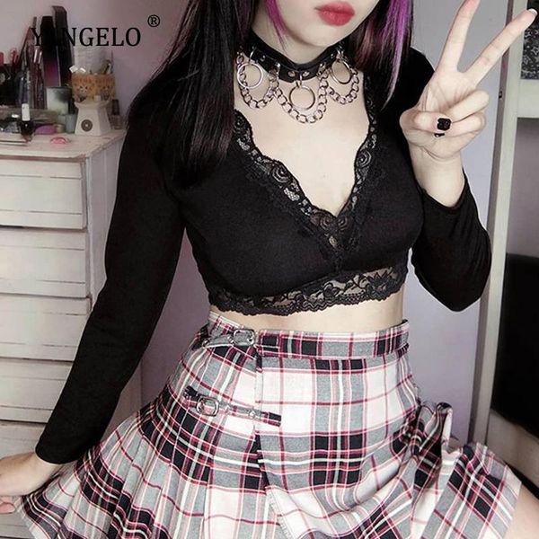 women's t-shirt vintage t-shirts mall goth lace black long sleeve t shirt women aesthetic elegant v neck bodycon cropped, White
women's t-shirt vintage t-shirts mall goth lace black long sleeve t shirt women aesthetic elegant v neck bodycon cropped, White