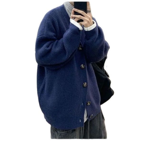 men's loose casual sweater, korean version, spring, autumn and winter, new in 2021, White;black
men's loose casual sweater, korean version, spring, autumn and winter, new in 2021, White;black
