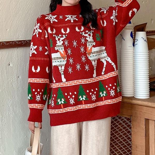 men's sweaters christmas oversize sweater winter fashion couple elk warm round neck long sleeve hip hop loose casual, White;black
men's sweaters christmas oversize sweater winter fashion couple elk warm round neck long sleeve hip hop loose casual, White;black