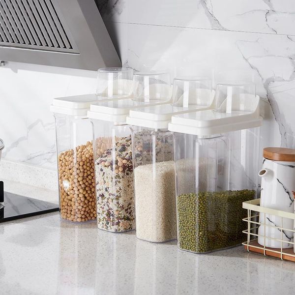 storage bottles & jars 2500ml kitchen rice grains container household plastic sealed jar with lid miscellaneous box
storage bottles & jars 2500ml kitchen rice grains container household plastic sealed jar with lid miscellaneous box