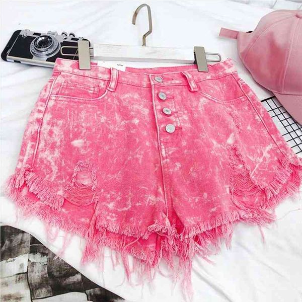 mumuzi fashion front buttons shorts womens summer pink high waist shorts streetwear feminino bottom jeans, White;black
mumuzi fashion front buttons shorts womens summer pink high waist shorts streetwear feminino bottom jeans, White;black