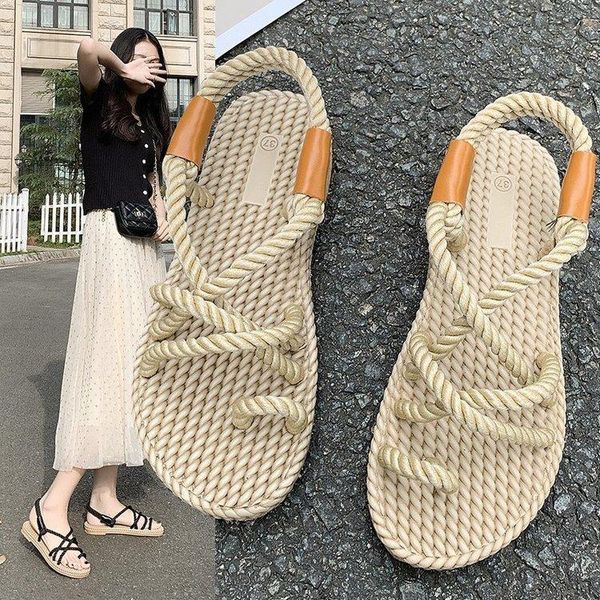 women sandals 2021 summer style woven rope roman foot clip toe flat shoes beach, Black
women sandals 2021 summer style woven rope roman foot clip toe flat shoes beach, Black