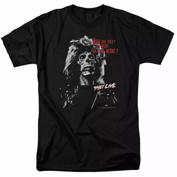 They Live They Want T Shirt Mens Licensed Movie Tee George Frank Black, White;black
They Live They Want T Shirt Mens Licensed Movie Tee George Frank Black, White;black