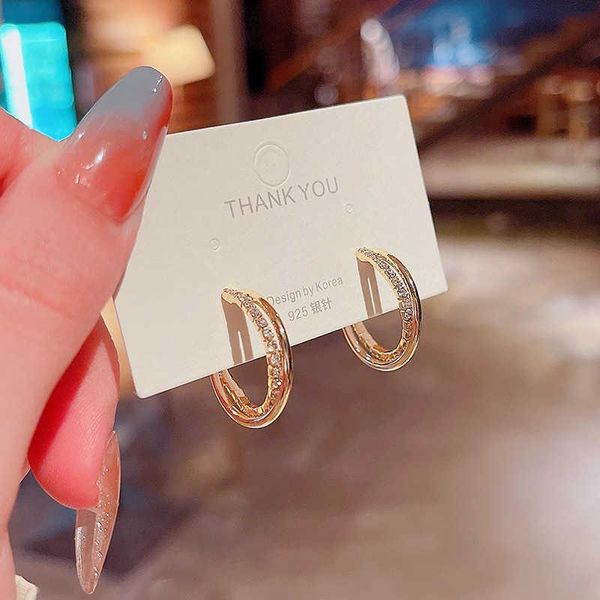 hoop & huggie circle zircon 2021 vintage recommend earring for women girls european party, Golden;silver
hoop & huggie circle zircon 2021 vintage recommend earring for women girls european party, Golden;silver