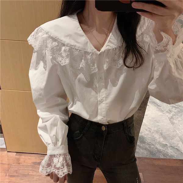 dress summer girls patchwork lace all match streetwear blouses white solid ruffles sweet shirts women chic gentle
dress summer girls patchwork lace all match streetwear blouses white solid ruffles sweet shirts women chic gentle