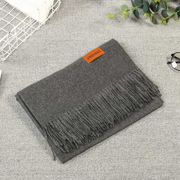solid imitation cashmere thickened warm monochrome shawl winter versatile long tassel scarf, Blue;gray
solid imitation cashmere thickened warm monochrome shawl winter versatile long tassel scarf, Blue;gray