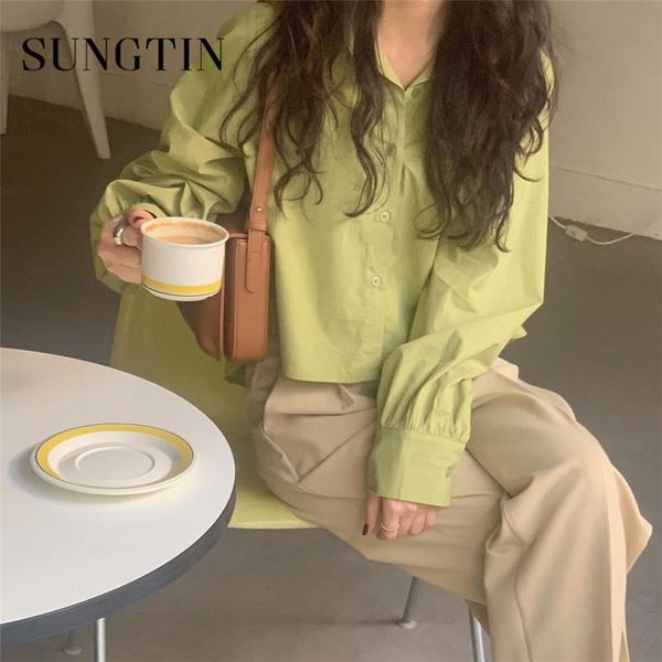 women's blouses & shirts sungtin colorful design 2021 spring summer shirt elegant kawaii oversize korean style office lady fashion wild, White
women's blouses & shirts sungtin colorful design 2021 spring summer shirt elegant kawaii oversize korean style office lady fashion wild, White