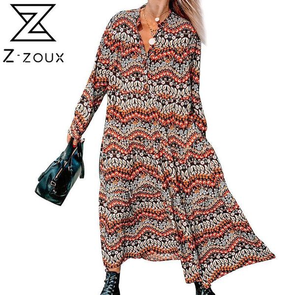 casual dresses z-zoux women dress printed bohemia long print floral maxi v neck sleeve large swing plus size, Black;gray
casual dresses z-zoux women dress printed bohemia long print floral maxi v neck sleeve large swing plus size, Black;gray