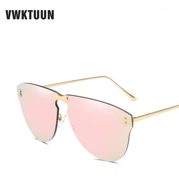 sunglasses vwktuun rimless women men mirror oculos intergrated shades uv400 points gold metal sunglass female male sport eyewear, White;black
sunglasses vwktuun rimless women men mirror oculos intergrated shades uv400 points gold metal sunglass female male sport eyewear, White;black