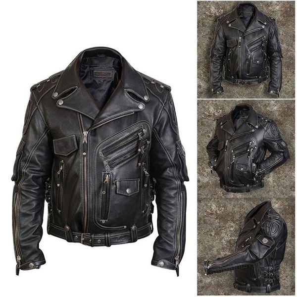 men's jackets pu leather motorcycle protector jacket muiti pockets cool fashionable for men hrt4, Black;brown
men's jackets pu leather motorcycle protector jacket muiti pockets cool fashionable for men hrt4, Black;brown