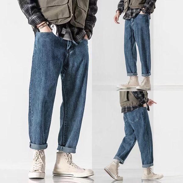 men's jeans men streetwear blue trend hip hop korean fashions harem pants casual male denim oversize all-match #20
men's jeans men streetwear blue trend hip hop korean fashions harem pants casual male denim oversize all-match #20