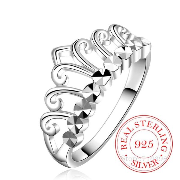 cluster rings orginal 925 sterling solid silver jewelry vintage charm crown wedding for women girls fashion anel de prata bijoux, Golden;silver
cluster rings orginal 925 sterling solid silver jewelry vintage charm crown wedding for women girls fashion anel de prata bijoux, Golden;silver