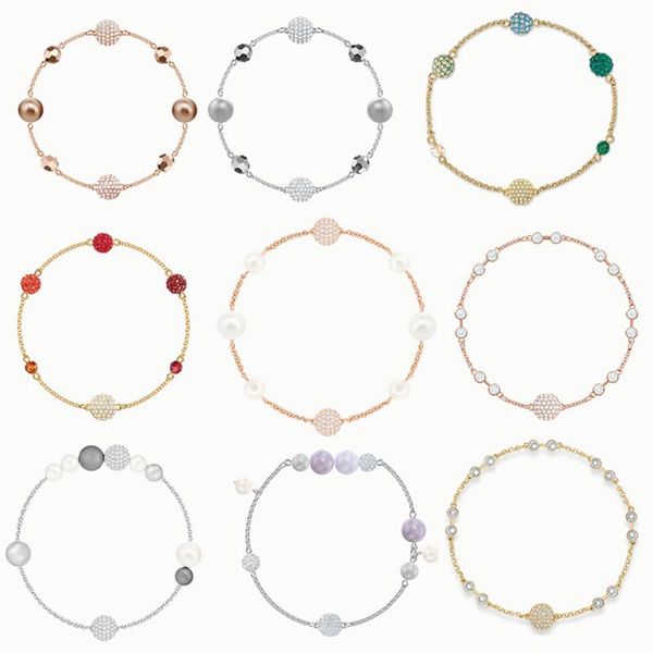 2021Fashion Jewelry SWA REMIX COLLECTION ROUND PEARL STRAND Bracelet Elegant Crystal Shape Female Trend Romantic Gift Link, Chain, Black
2021Fashion Jewelry SWA REMIX COLLECTION ROUND PEARL STRAND Bracelet Elegant Crystal Shape Female Trend Romantic Gift Link, Chain, Black