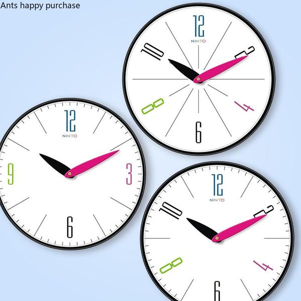 wall clocks nordic creative living room bedroom personality mute color simple and silent clock modern design
wall clocks nordic creative living room bedroom personality mute color simple and silent clock modern design