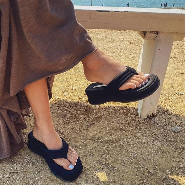 women sandals summer thick bottom slippers ladies beach flat female comfort flip flops leisure, Black
women sandals summer thick bottom slippers ladies beach flat female comfort flip flops leisure, Black