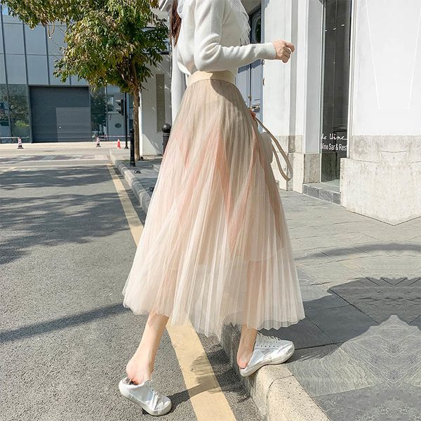 blazers women's 2021 spring pink color block pleated long skirt female 3 layered puffy mesh tulle skirts, Black
blazers women's 2021 spring pink color block pleated long skirt female 3 layered puffy mesh tulle skirts, Black