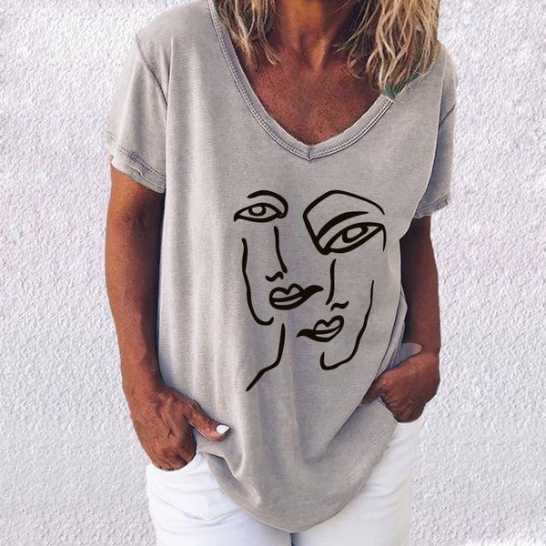 women's t-shirt harajuku t-shirts face printing loose short sleeve elegant summer plus size pullover mujer camisetas, White
women's t-shirt harajuku t-shirts face printing loose short sleeve elegant summer plus size pullover mujer camisetas, White