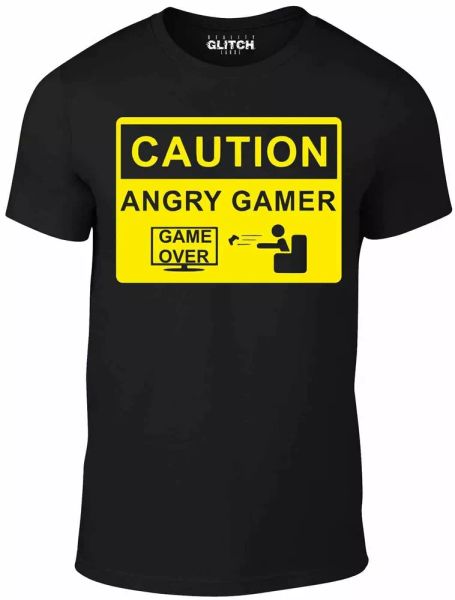 angry gamer men's t-shirt - game gift arcade machine retro present vintage fun, White;black
angry gamer men's t-shirt - game gift arcade machine retro present vintage fun, White;black
