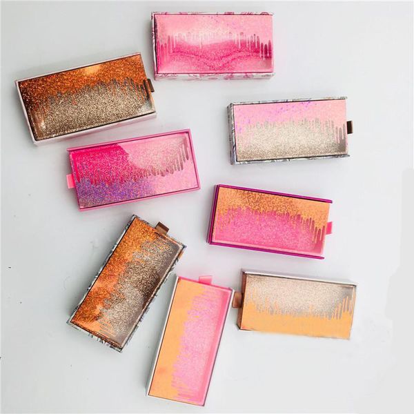 53 styles empty 3d mink eyelash packaging box lash boxes package eye lashes rectangle square case without tray in bulk private customize ser