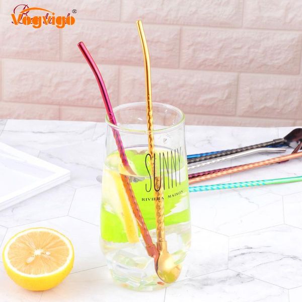drinking straws reusable long twisted straw spoon portable gold tea scoop stainless steel cocktail coffee stirring colored 2021
drinking straws reusable long twisted straw spoon portable gold tea scoop stainless steel cocktail coffee stirring colored 2021