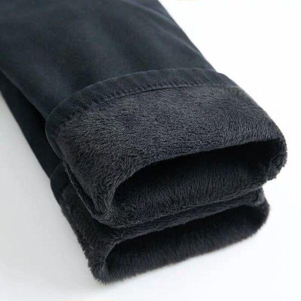 women's jeans cashmere korean version of women in autumn and winter thin black loose pants high waist tight feet to keep warm wear, Blue
women's jeans cashmere korean version of women in autumn and winter thin black loose pants high waist tight feet to keep warm wear, Blue