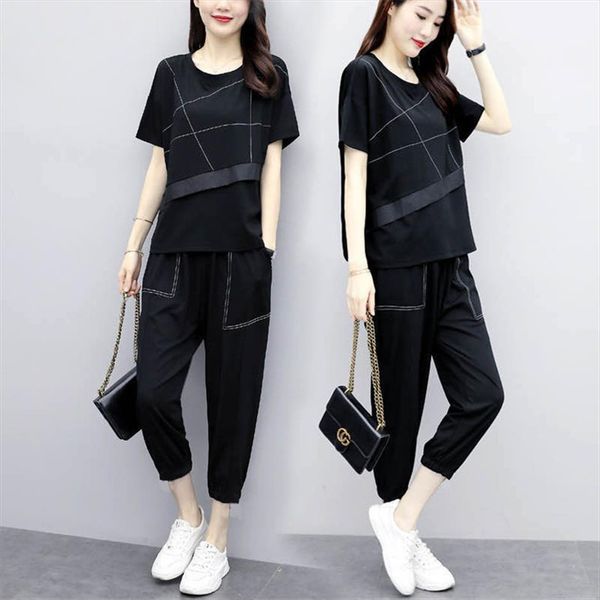 tracksuit loose large leisure two womens tracksuits piece set of fashion 2, Gray
tracksuit loose large leisure two womens tracksuits piece set of fashion 2, Gray