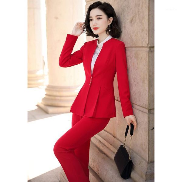 elegant red black office work wear pant suits ol 2 piece sets solid blazer jacket & trousers suit for women set female women's two pant, White
elegant red black office work wear pant suits ol 2 piece sets solid blazer jacket & trousers suit for women set female women's two pant, White