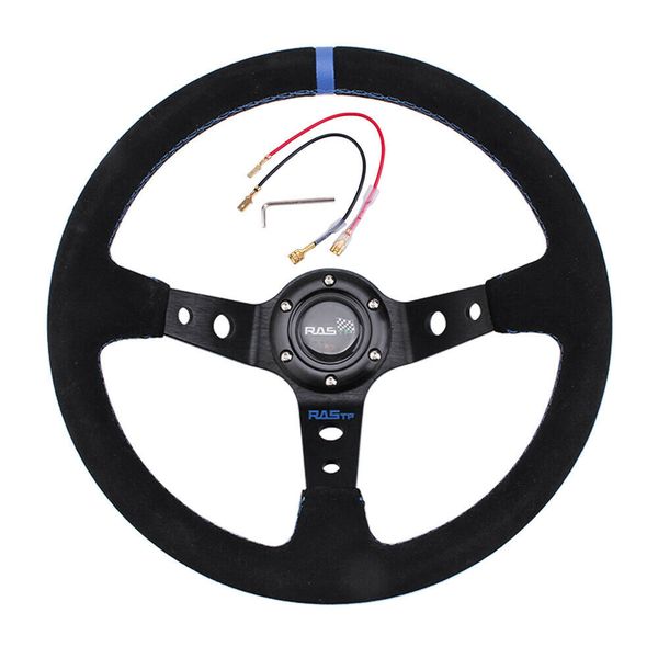 14inch racing steering wheel car sport racing type suede leather with horn 350mm
14inch racing steering wheel car sport racing type suede leather with horn 350mm