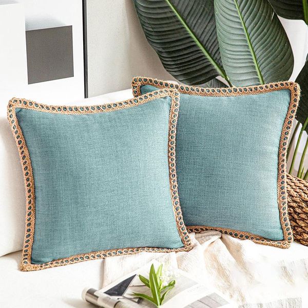 cushion/decorative pillow 1pcs elegant solid color cushion cover edge linen pillowcase sofa bed back office car waist covers 45x45cm home de
cushion/decorative pillow 1pcs elegant solid color cushion cover edge linen pillowcase sofa bed back office car waist covers 45x45cm home de