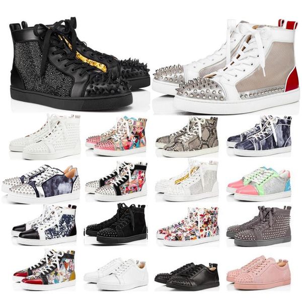 2021 mens red bottoms luxurys designer high low shoes studded spikes black white suede leather womens flat party lovers size 36-47 with box
2021 mens red bottoms luxurys designer high low shoes studded spikes black white suede leather womens flat party lovers size 36-47 with box