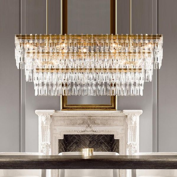 atmospheric luxury living room dining chandelier model engineering decorative lamp crystal chain buckle pendant lamps
atmospheric luxury living room dining chandelier model engineering decorative lamp crystal chain buckle pendant lamps