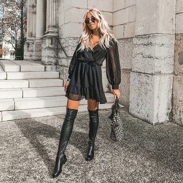 propcm summer women dress ruffles lace chiffon dress boho mini beach three quarter sleeve ladies party dresses vestido, Black;gray
propcm summer women dress ruffles lace chiffon dress boho mini beach three quarter sleeve ladies party dresses vestido, Black;gray