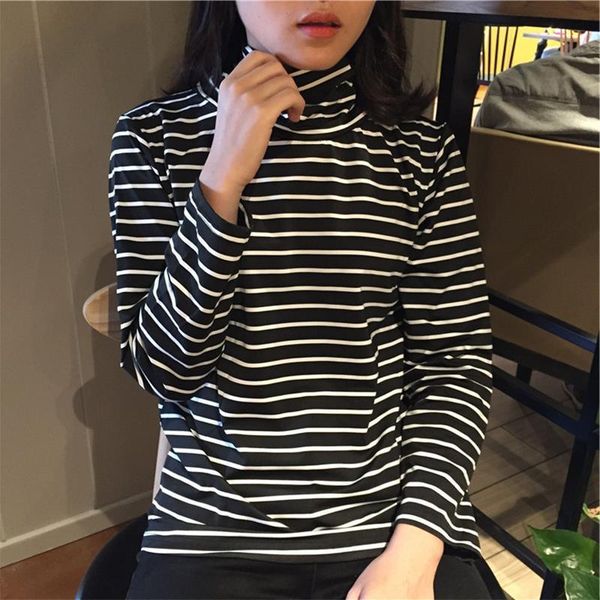 black amp white stripes womens sweaters autumn winter regular thin bottoming shirt knitted pullovers long sleeve high collar korean, White;black
black amp white stripes womens sweaters autumn winter regular thin bottoming shirt knitted pullovers long sleeve high collar korean, White;black