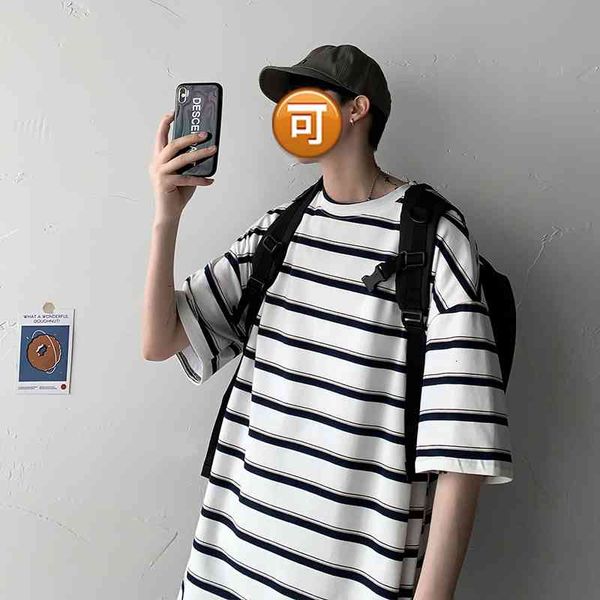 men's t-shirts summer striped cotton t-shirt korean fashion loose casual harajuku streetwear short-sleeved m-2xl 0kej, White;black
men's t-shirts summer striped cotton t-shirt korean fashion loose casual harajuku streetwear short-sleeved m-2xl 0kej, White;black