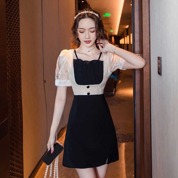 quality good 2021 women's summer vacation two piece short sleeve drs 9122, Black 
quality good 2021 women's summer vacation two piece short sleeve drs 9122, Black