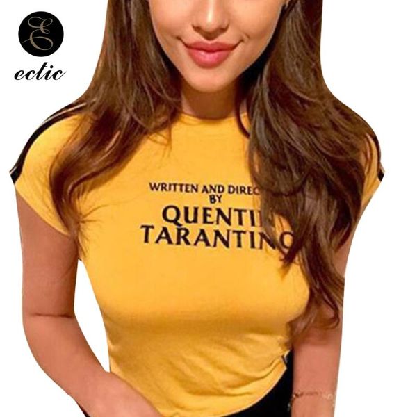 women's t-shirt short tights women vetement femme 2021 cropped casual crop yellow tshirt written and directed by quentin tarantino shir, White
women's t-shirt short tights women vetement femme 2021 cropped casual crop yellow tshirt written and directed by quentin tarantino shir, White