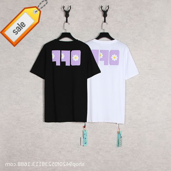 2021 summer spring and new off foam daisy letter round neck pullover short sleeve for men women, White;black
2021 summer spring and new off foam daisy letter round neck pullover short sleeve for men women, White;black
