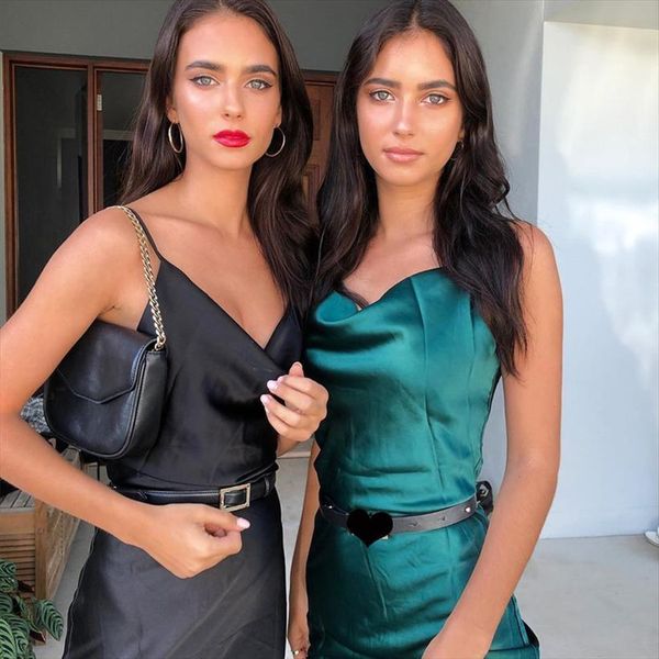 summer fashion green blue womens dress satin spaghetti strap backless elegant bodycon split party maxi dresses w899, Black;gray
summer fashion green blue womens dress satin spaghetti strap backless elegant bodycon split party maxi dresses w899, Black;gray