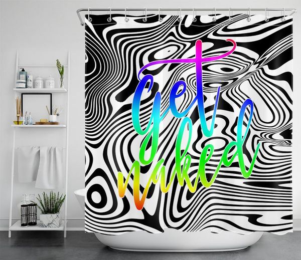 shower curtains get naked curtain black white stripes colorful funny words waterproof fabric bathroom decor set with hooks
shower curtains get naked curtain black white stripes colorful funny words waterproof fabric bathroom decor set with hooks