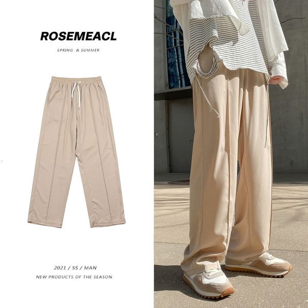 men's pants summer thin wide-leg fashion casual men streetwear korean loose straight ice silk mens trousers m-2xl wnqy, Black
men's pants summer thin wide-leg fashion casual men streetwear korean loose straight ice silk mens trousers m-2xl wnqy, Black