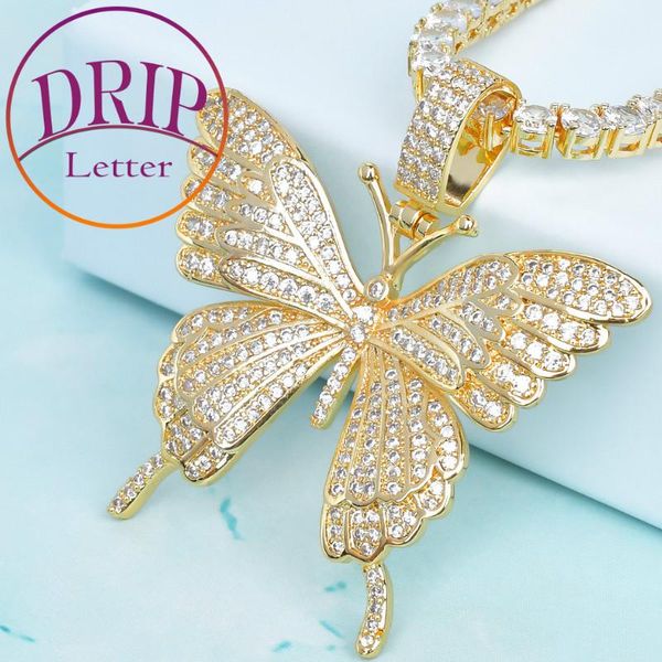 butterfly pendant iced out animal necklace gold color cubic zircon for men women plated hip jewelry necklaces, Silver
butterfly pendant iced out animal necklace gold color cubic zircon for men women plated hip jewelry necklaces, Silver