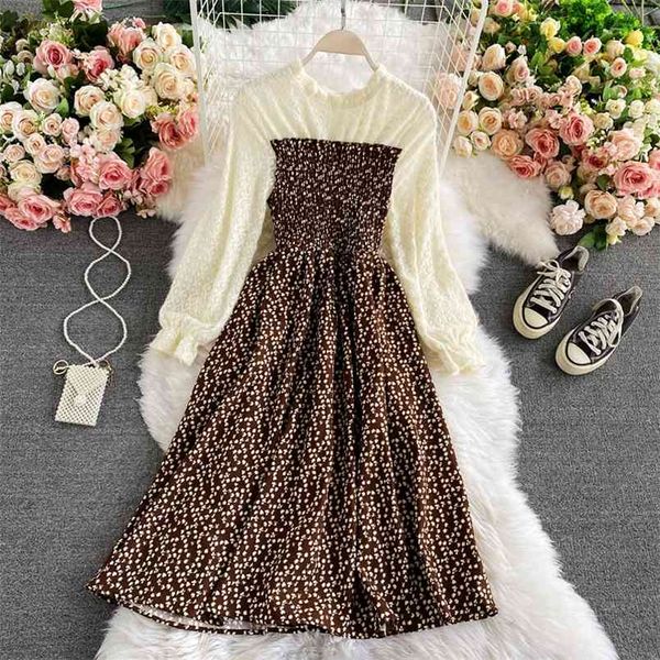 autumn winter waist was thin sweet floral dress stitching contrast temperament lantern sleeve stand collar uk757 210506, Black;gray
autumn winter waist was thin sweet floral dress stitching contrast temperament lantern sleeve stand collar uk757 210506, Black;gray