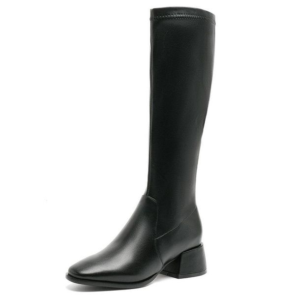 boots autumn winter women knee high fashion concise quality genuine leather thick heels party casual shoes woman, Black
boots autumn winter women knee high fashion concise quality genuine leather thick heels party casual shoes woman, Black
