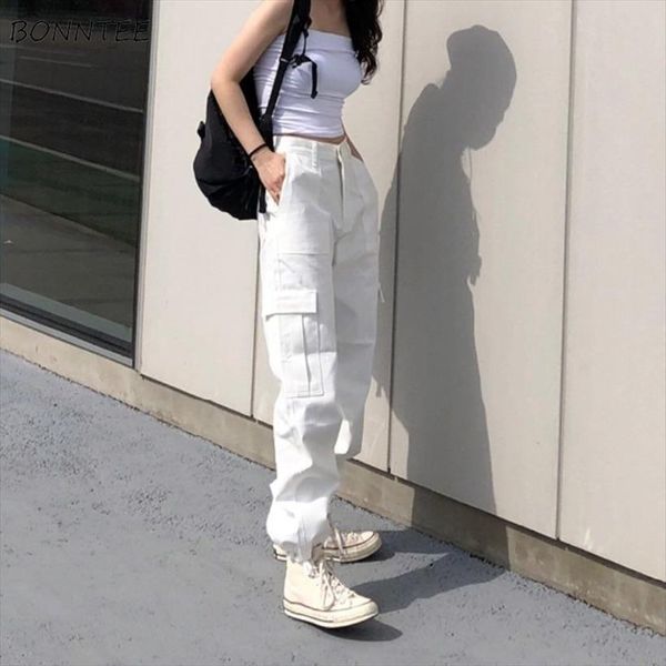 casual solid harajuku cargo womens capris trousers chic retro bf streetwear kpop beam feet full simple daily, Black;white
casual solid harajuku cargo womens capris trousers chic retro bf streetwear kpop beam feet full simple daily, Black;white