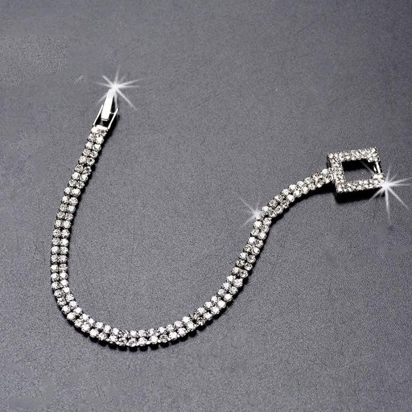 link, chain 2021 luxury blue full rhinestone bracelet bangle women pink crystal beaded green stone female charms bracelets, Black
link, chain 2021 luxury blue full rhinestone bracelet bangle women pink crystal beaded green stone female charms bracelets, Black