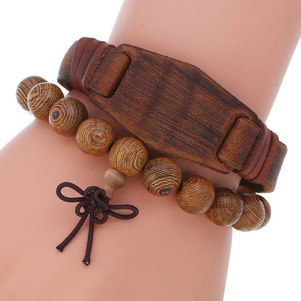 tennis niuyitid 2pcs/set wood beaded bracelet women men retro brown leather brazalete hombre male jewelry accessories, Golden;silver
tennis niuyitid 2pcs/set wood beaded bracelet women men retro brown leather brazalete hombre male jewelry accessories, Golden;silver